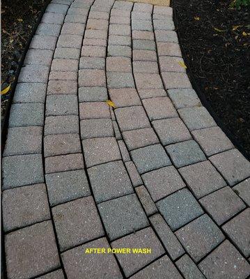 Paveway after power wash.