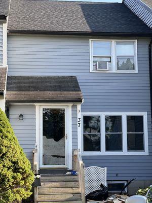 Bay window replacement and wood siding replacement