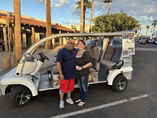 Robby and Rosie enjoying the Ice Cream/Gelato Tour