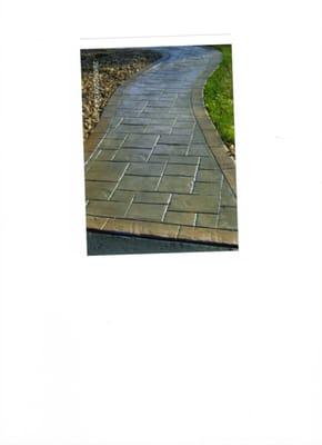 Stamped Colored Sidewalk