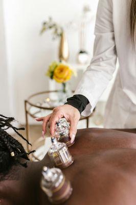 Cupping feels good,  deeply relaxes muscles & creates space between tissue. It is also incredibly effective for treating asthma & cough