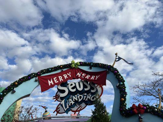 Entrance from train side of the park.