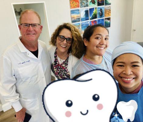 Dr. Bishop, Laura, Emily, and Melissa