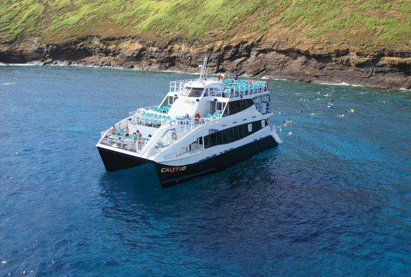 The Calypso in Molokini Crater