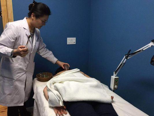 Cupping Treatment.