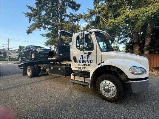 My car's first Tow!