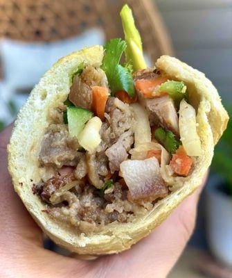 Paris Bahn Mi & Bakery  Banh Mì Thit Nuong add Heo Quay