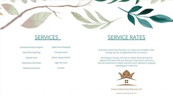 Aveek's Home Care Services