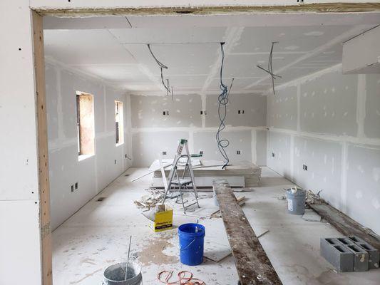 Drywall install & finish