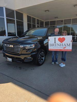 The Blantons are very pleased with their Brenham CDJR Experience!!