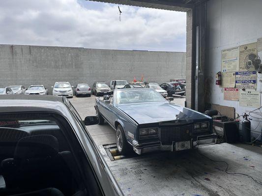 Classic car smog check " Dino test"