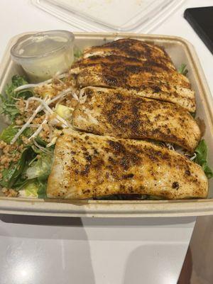 Tahiti with blackened mahi mahi