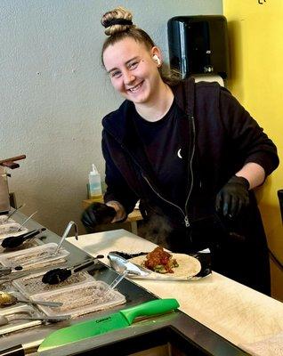 Sydney giving me First-Class treatment