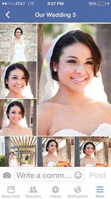 Airbrush makeup and updo