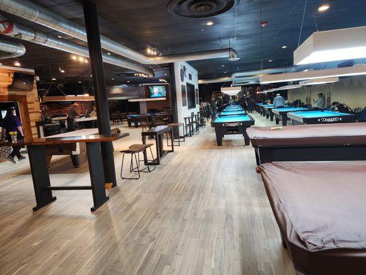 Pool Hall, Bar , Restaurant with full kitchen , 17 Pool tables