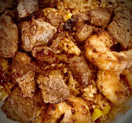 Steak and Shrimp Hibachi Bowl.