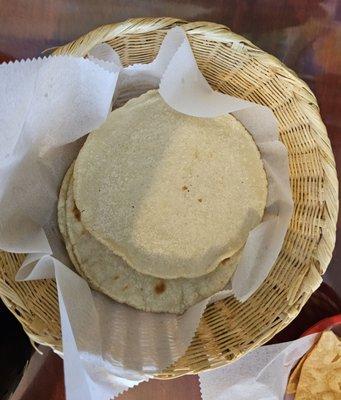Fresh home made tortillas