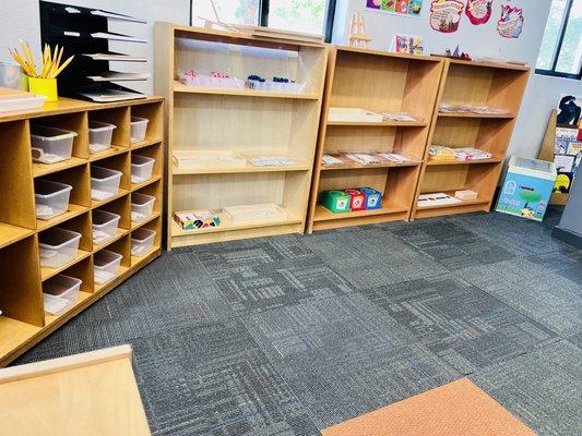 Lower Elementary Classroom -- language section