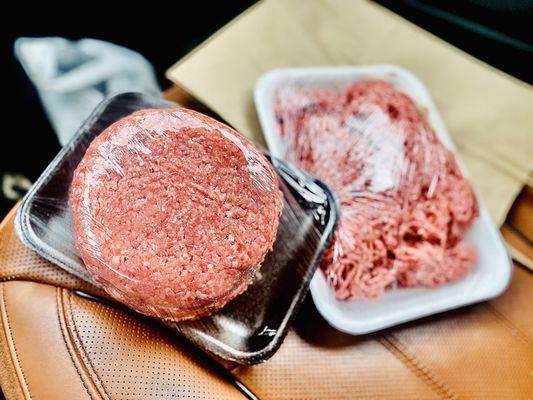 Mr. Riley's "Signature beef grind" OuiOui. Winners circle :)...