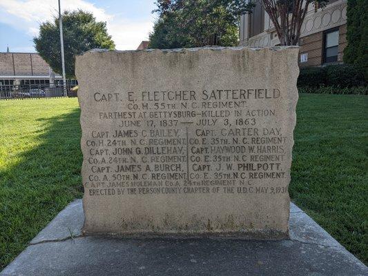 Person County Confederate Monument