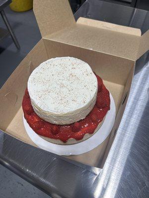 Two-tier cheesecake
