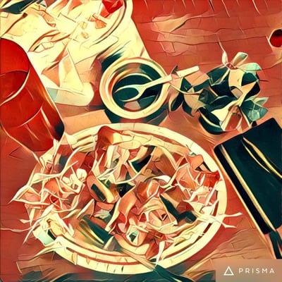 The woman behind the counter spoke broken English, ran the register and cooked our food. It was all pretty good. Nothing to complain about.