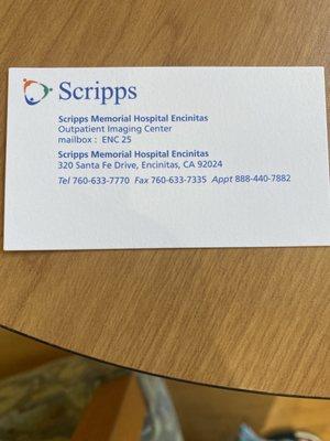 Scripps Memorial Encinitas Outpatient Imaging