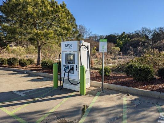 EVgo charger, BP station, Charlotte