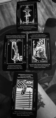 Tarot card reading.