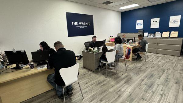 Our Mesa staff helping clients!