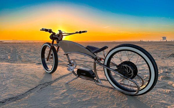 A customer's converted custom electric bike.