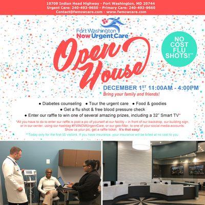 Urgent Care OPEN HOUSE this Saturday!
