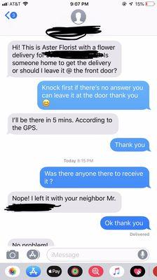 The way the communication goes