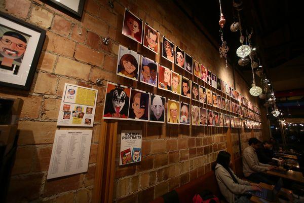 The art displays are fabulous.