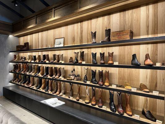 Men's boots selection