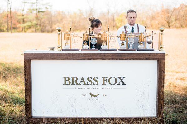 Brass Fox Coffee Cart