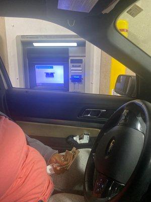 Drive through atm
