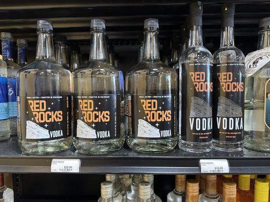 Yes!! They just brought in Red Rocks Vodka! It's so smooth