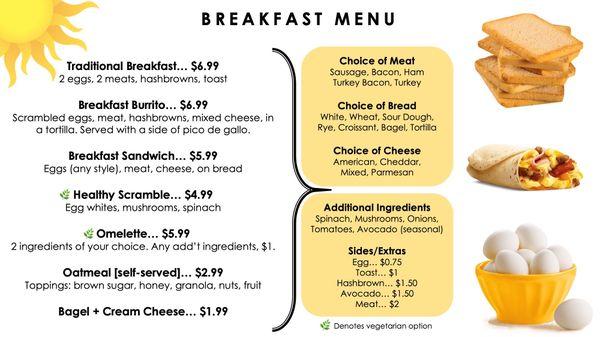 Breakfast Menu