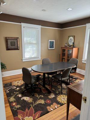 Campbell CPA Firm meeting room at 316 W. Stone Ave.