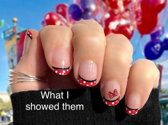 What I wanted my nails to look like.