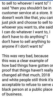 This was an exerpt from what happened to a man when he ask the cost of unmarked items