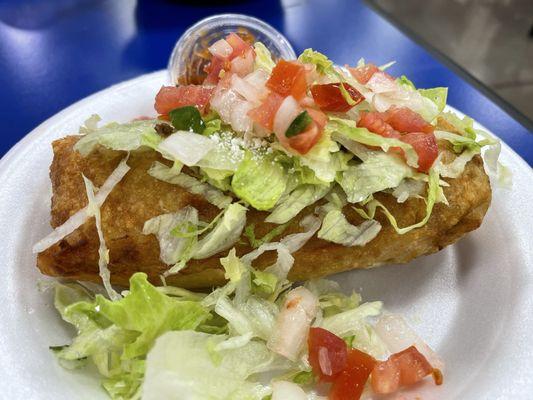 Chimichanga (very salty)