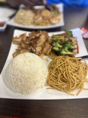 Hibachi Chicken and Hibachi Chicken & Shrimp
