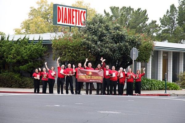 The staff of Dianetics in Redwood City