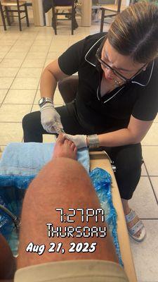 If you get a pedicure you want her, hands down the best