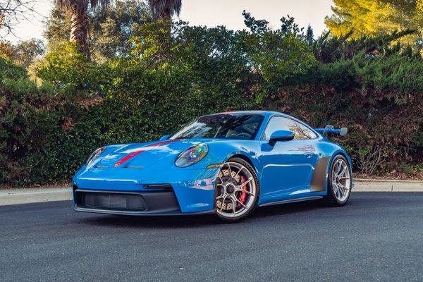 Porsche 992 GT3 photos taken after XPEL Ultimate Plus installation!