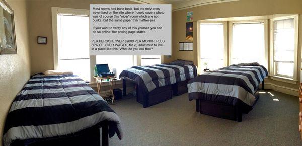 Marketing material from website showing a bedroom