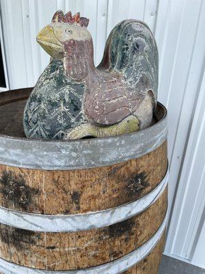 A rooster somewhere off to the right (?) literally crowed right after I took this photo