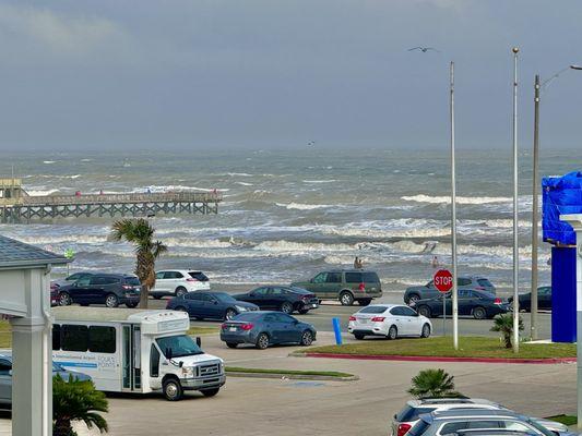 The pier from our room